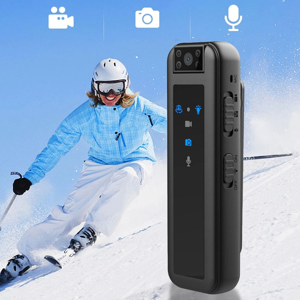 Mini Invisible Motion Camera HD1080P Small Law Enforcement Recorder Infrared Night Vision Miniature Camcorder Back Clip