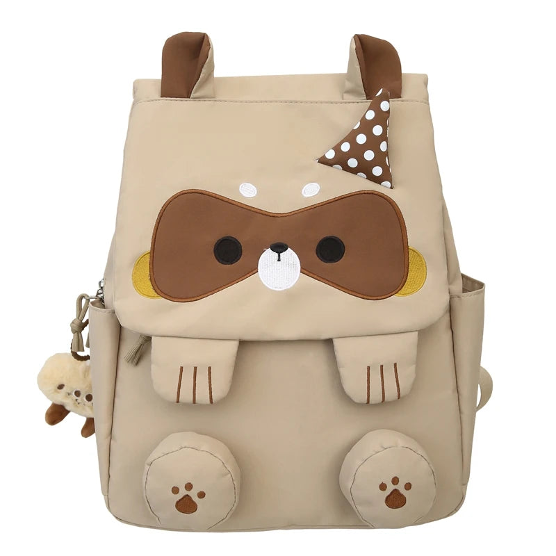 Cartoon Squirrel Backpack Cute Animal School Bag High-Capacity Laptop Bags Kawaii Book Bags Nylon Knapsack Daypack for Travel