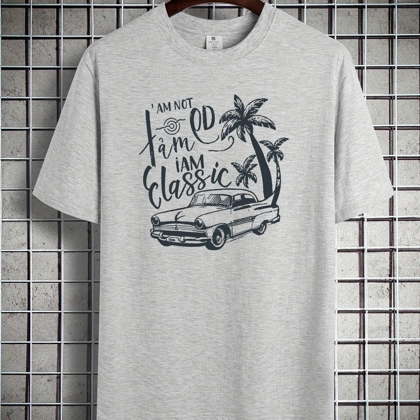 Fashion Print Cotton short-sleeved T-shirt American fashion trendy brand printed bottoming shirt for men and teenagers spring an