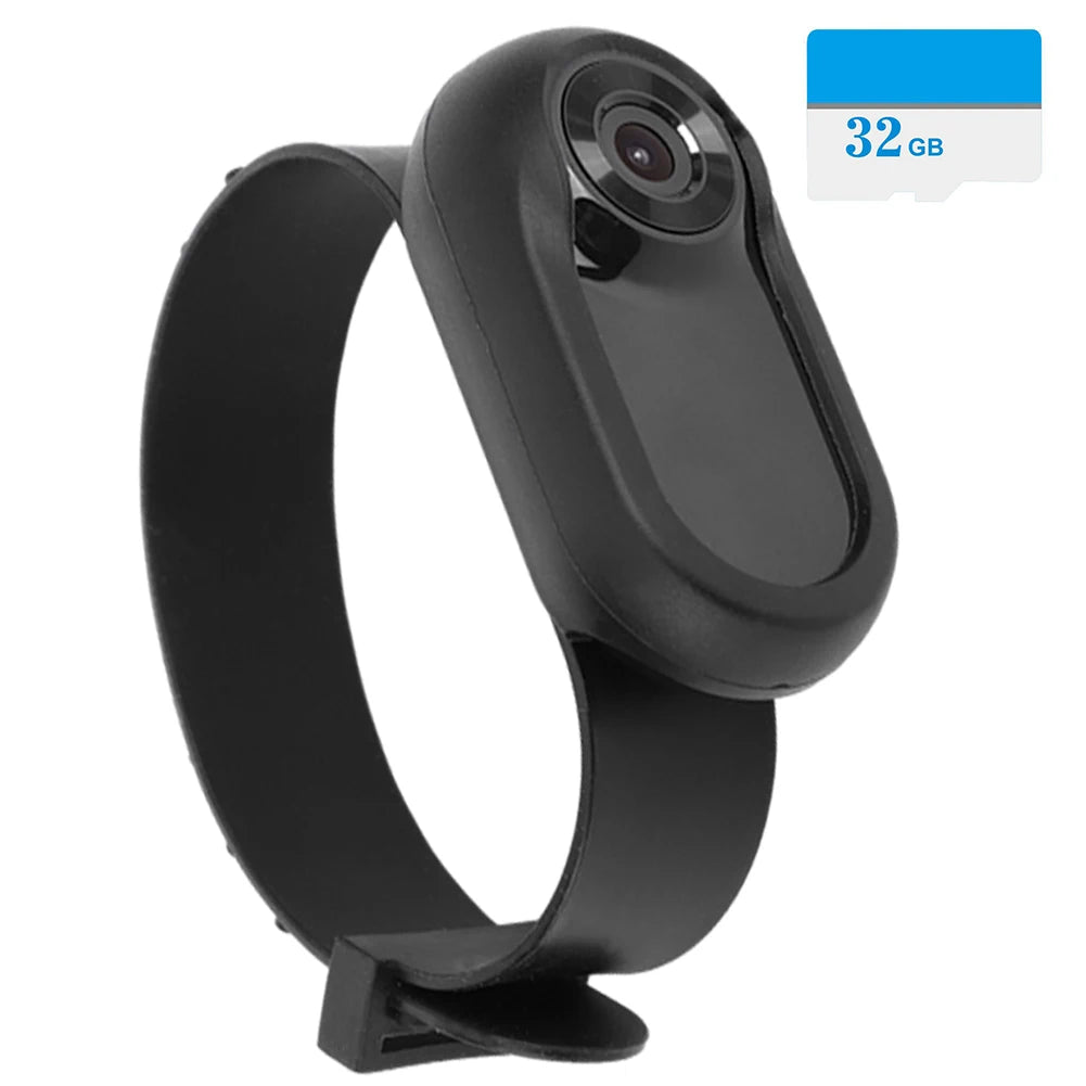 HD 1080P Mini Body Cam No WiFi Needed Dog Cat Pet Camera Collar Pet Sport Camera Video Records with 32G Card for Indoor/Outdoor