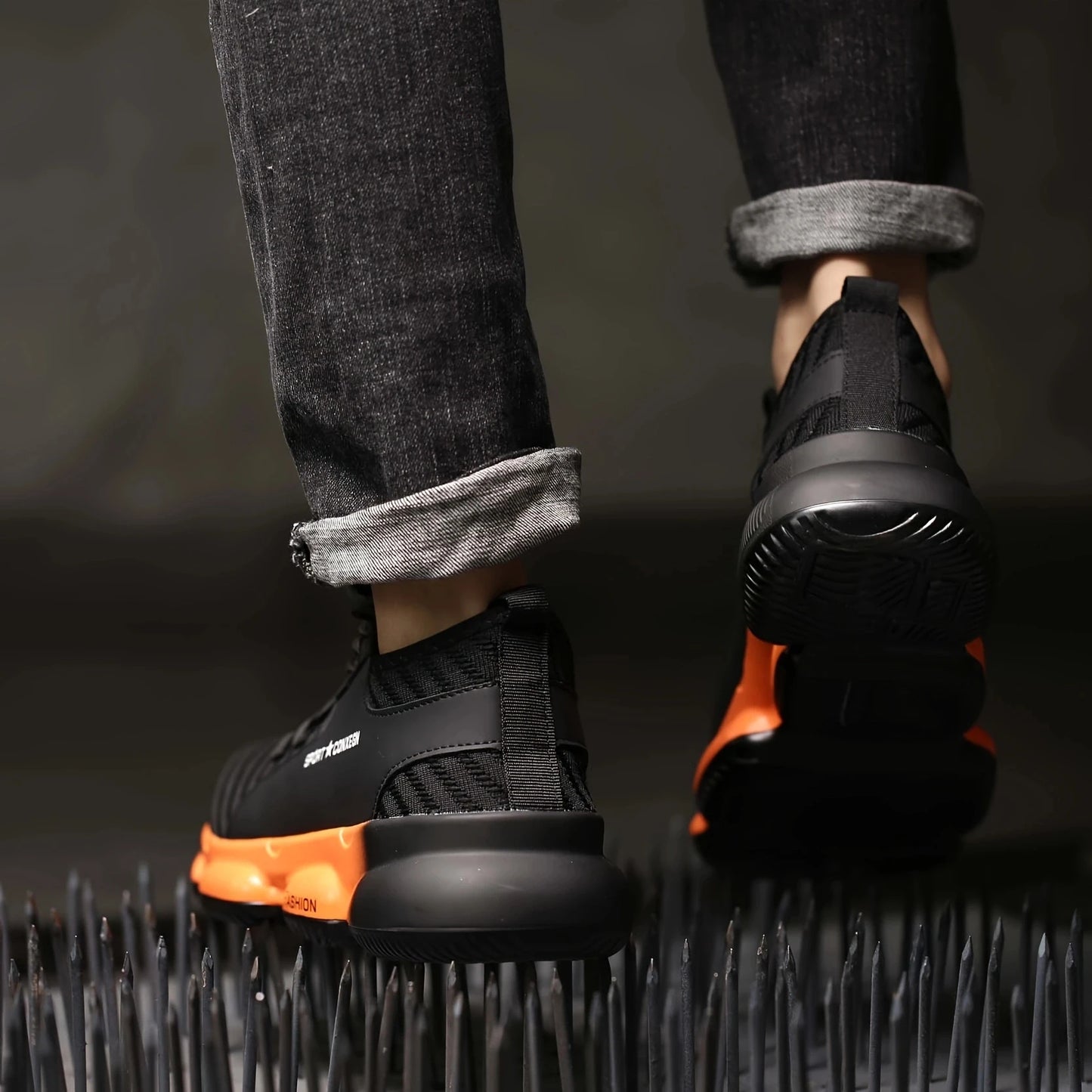 Department Safety Shoes Mens Anti Smash Puncture Breathable
