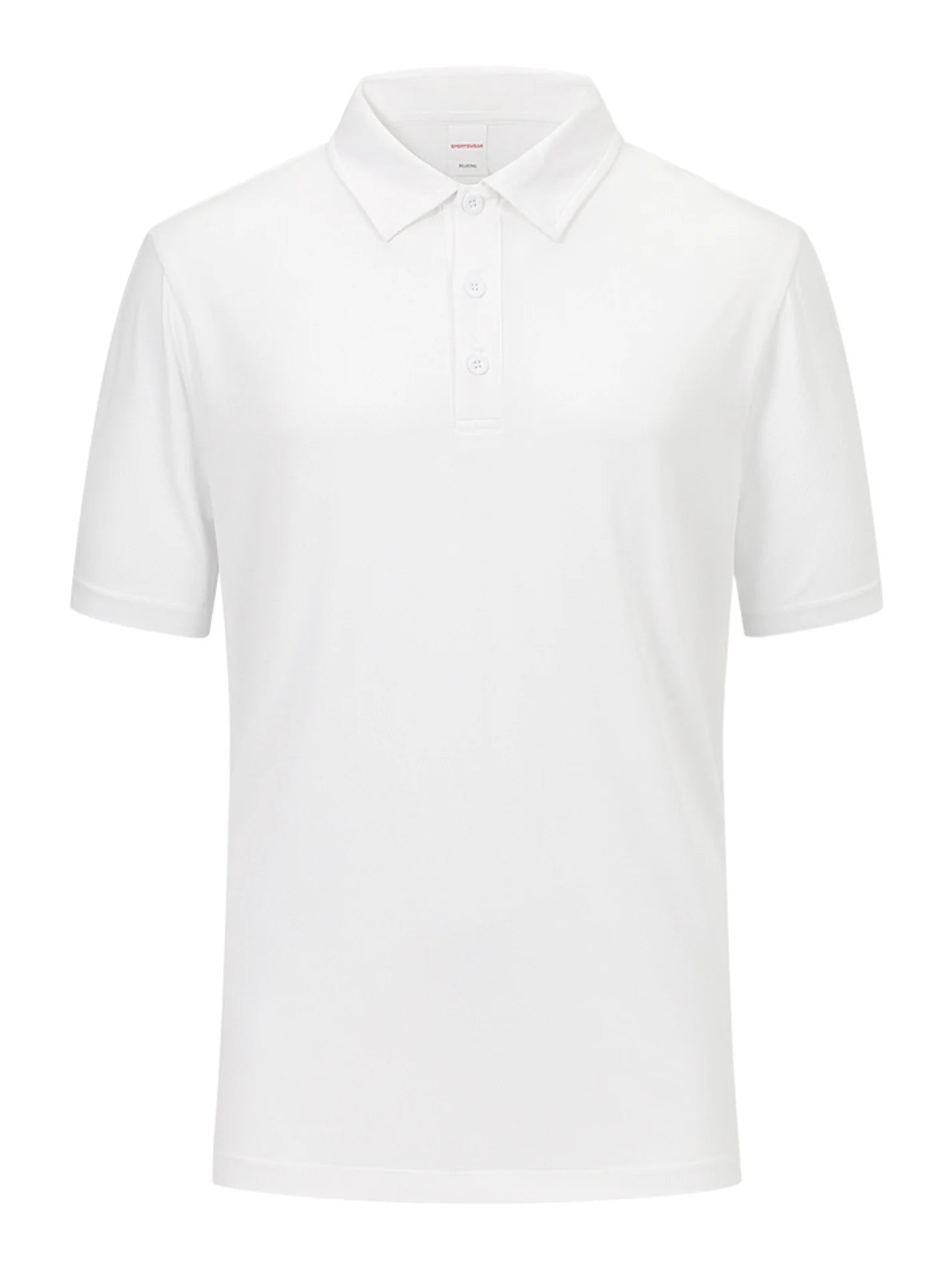 Men's Elastic Round Neck Polo Shirt - Comfortable and Breathable, Round Neck Short Sleeve, Summer Fashion Golf Shirt
