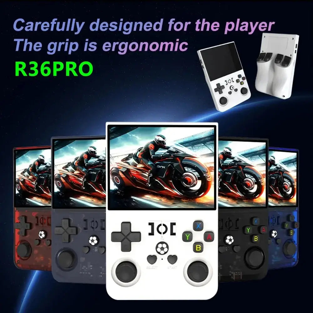 R36S RPO Retro 128G Handheld Game Console Linux System 3.5 Inch IPS Screen Portable Pocket Video Player 64GB 128GB Games