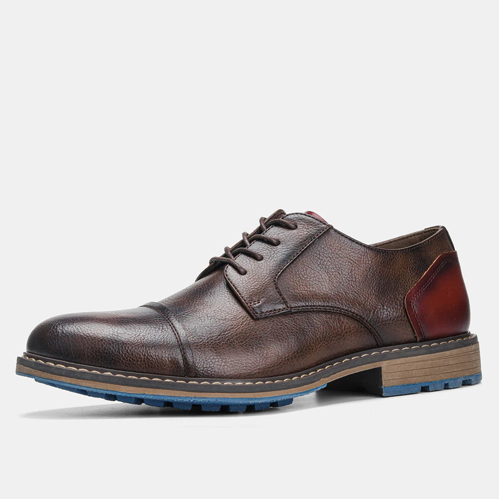 Retro Men Derby Shoes Men Casual shoes Fashion Men Leather Shoes