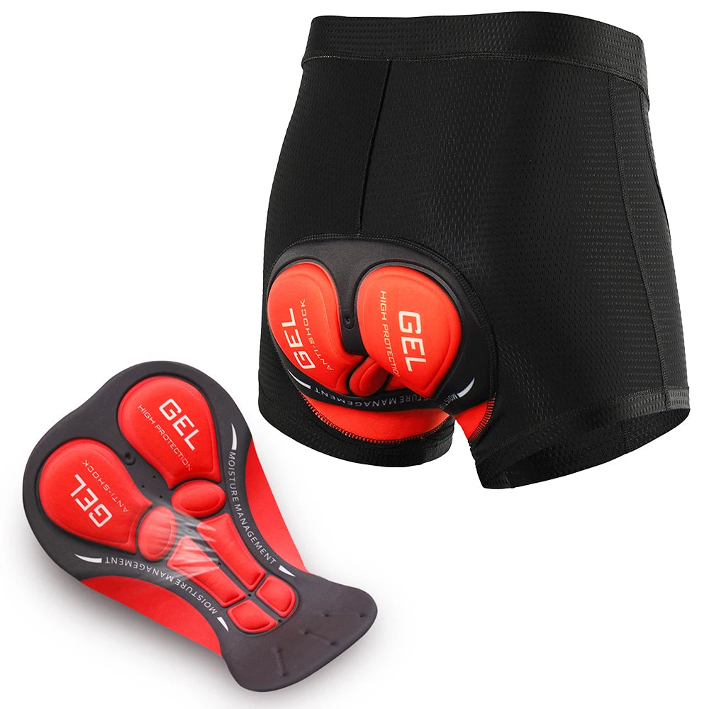 Men's Cycling Underwear Shorts 3D Gel Pad Breathable Non-Slip Bike Shorts Bike Underpant MTB Road Bike Riding Shorts