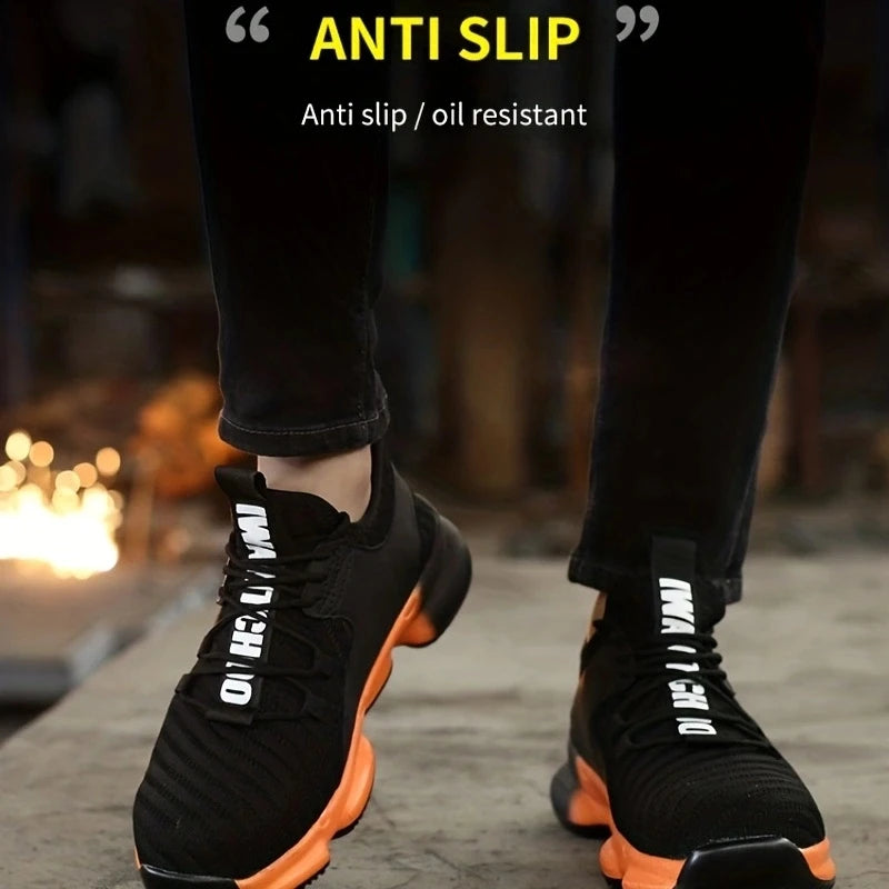 Department Safety Shoes Mens Anti Smash Puncture Breathable
