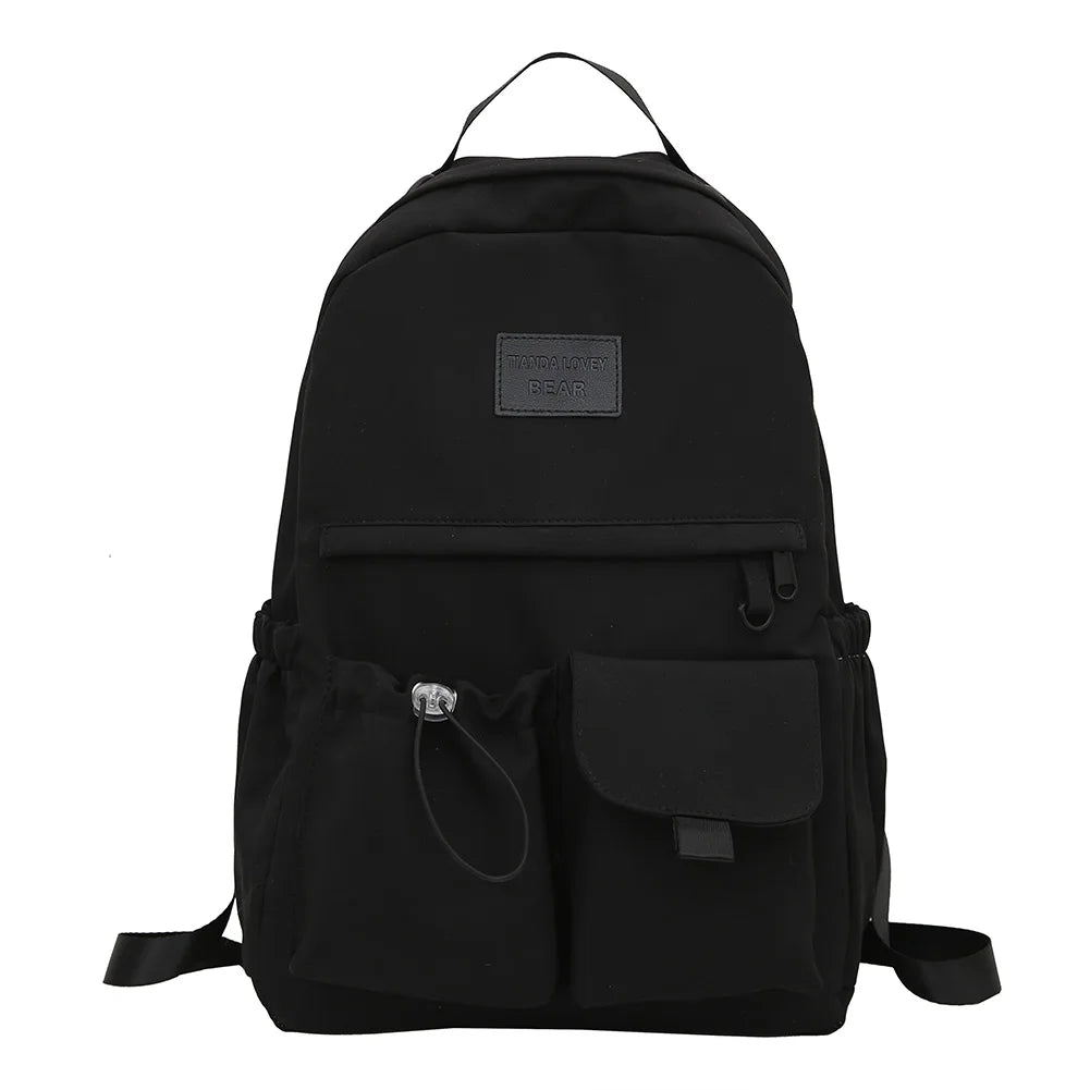 Casual Floral Prints Women Backpack Girls Bookbags Large Capacity Students School Bags Travel Backpack Mochilas with Pendants