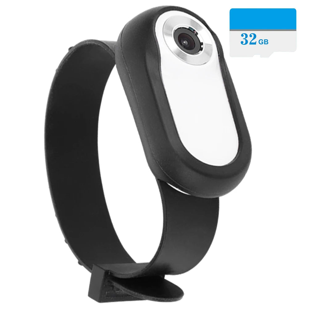 HD 1080P Mini Body Cam No WiFi Needed Dog Cat Pet Camera Collar Pet Sport Camera Video Records with 32G Card for Indoor/Outdoor
