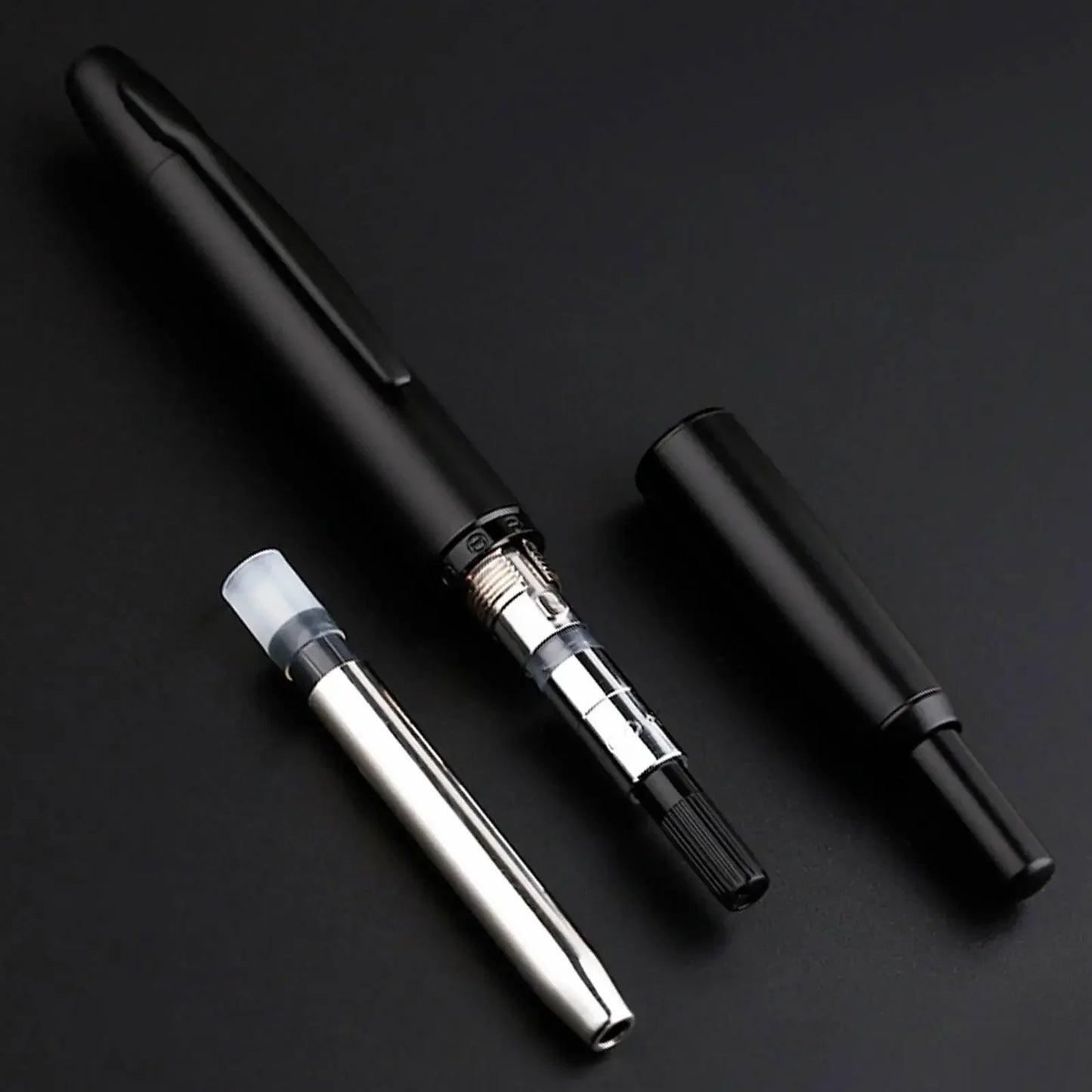 MOONMAN A1 AK1 Metal Press fountain pen Fish scale pattern design EF 0.4MM Nib writing ink pens school office supplies gifts pen