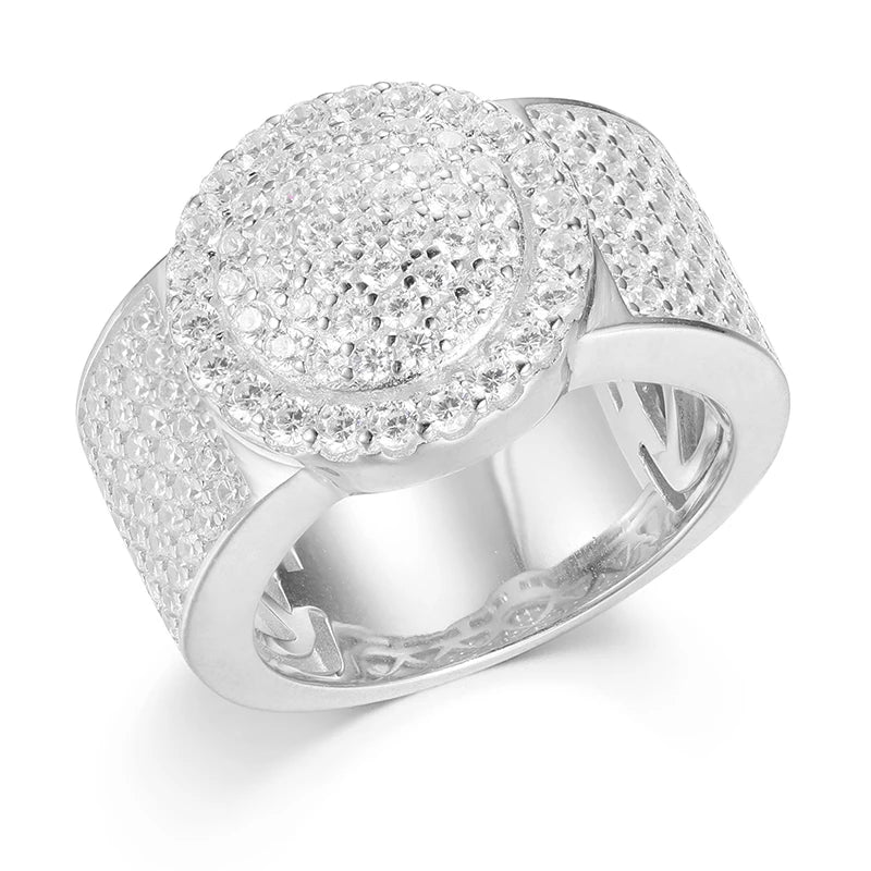 Unisex Baguette Moissanite Cross Rings S925 Jewelry