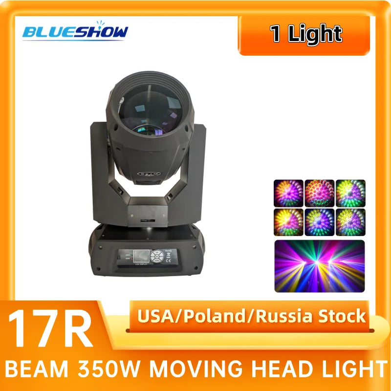 Sharpy Beam 350W 17r Moving Head Light LED Moving Head Lighting Beam Spot Wash Stage Lights Flight Case Only