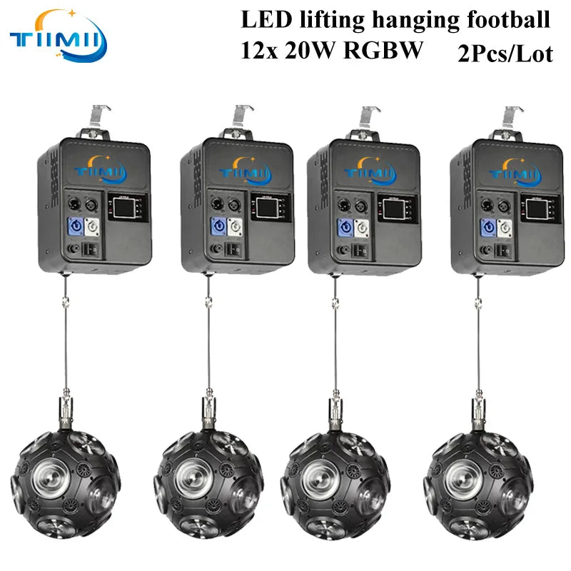 New 4 Pcs/Lot  football movingheads led rgbw 12x20w rgbw 4in1 wash beam LED Moving Head Magic Rotating lifting Ball light
