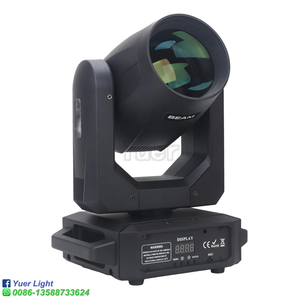 200W Party Moving Head Light LED Beam Spot 3in1 For Disco DJ Club 6+12 prism Christmas professional Party Stage Effect Light