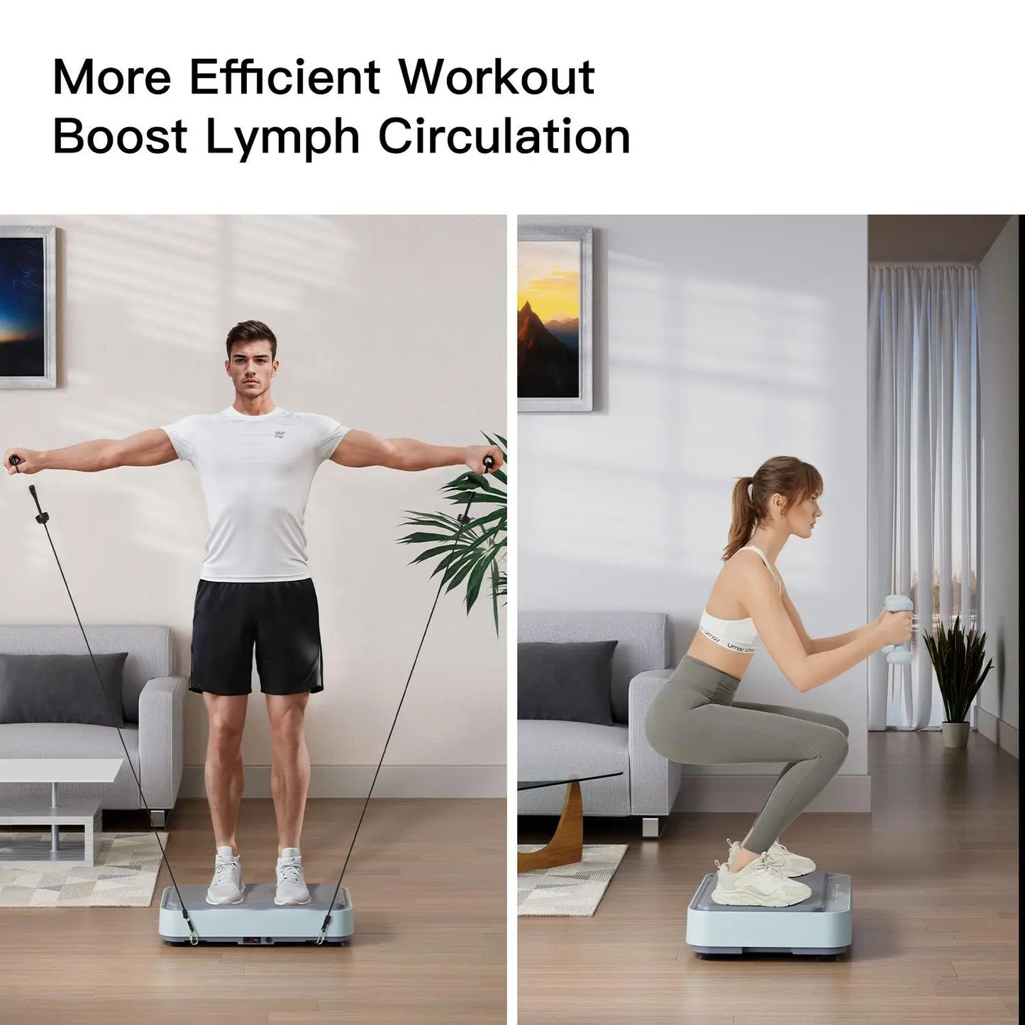 Vibration  Exercise Machine with Ring Band, Full Body Workout