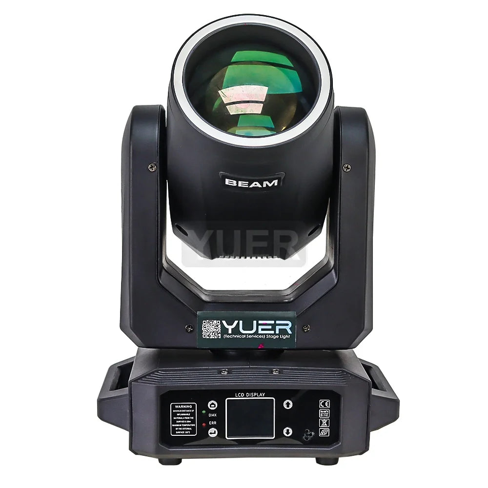 4Pcs 200W LED With Ring Beam Spot Moving Head Light With 18 Rotating Prism Rainbow Effect DMX512 Disco Party CLub Stage Lights