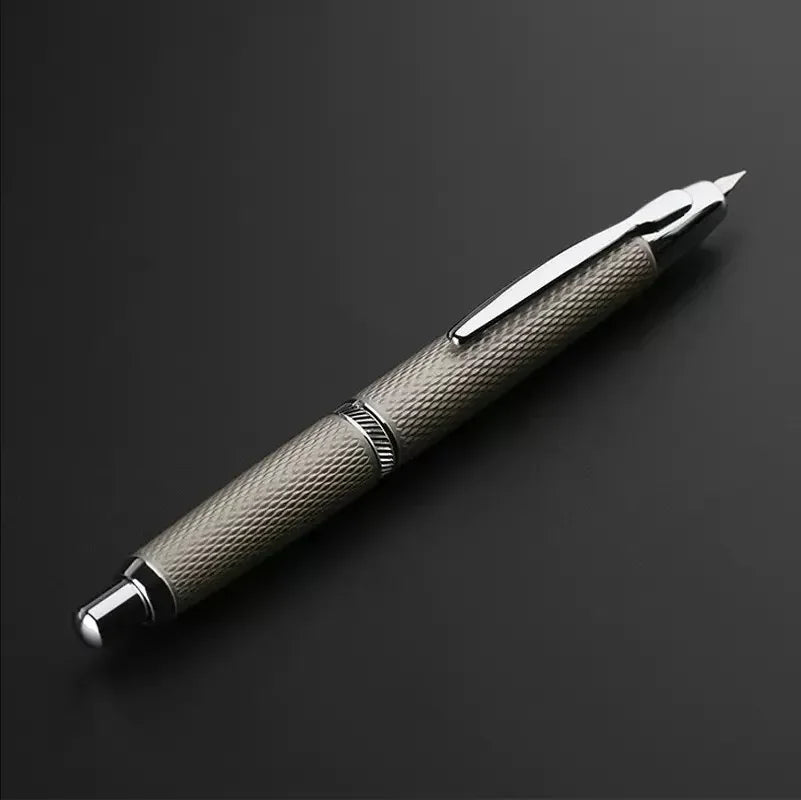 MOONMAN A1 AK1 Metal Press fountain pen Fish scale pattern design EF 0.4MM Nib writing ink pens school office supplies gifts pen