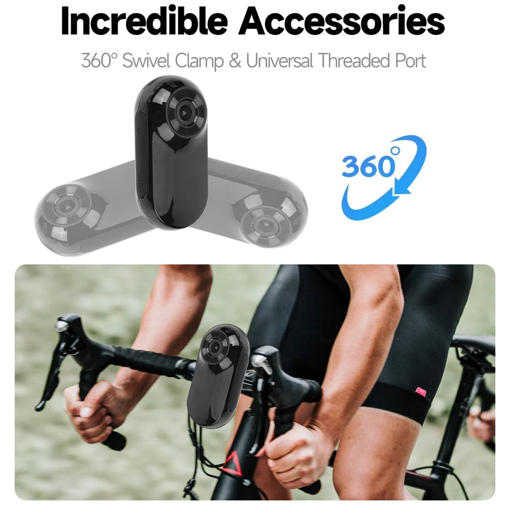 HD 1080P Mini Body Cam No WiFi Needed Dog Cat Pet Camera Collar Pet Sport Camera Video Records with 32G Card for Indoor/Outdoor
