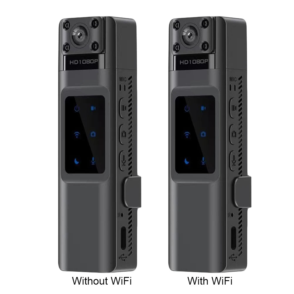 Digital Video Recorder Support TF 128GB Small Camcorder IR Night Vision Portable Law Enforcement Recorder 130 Degree Wide Angle