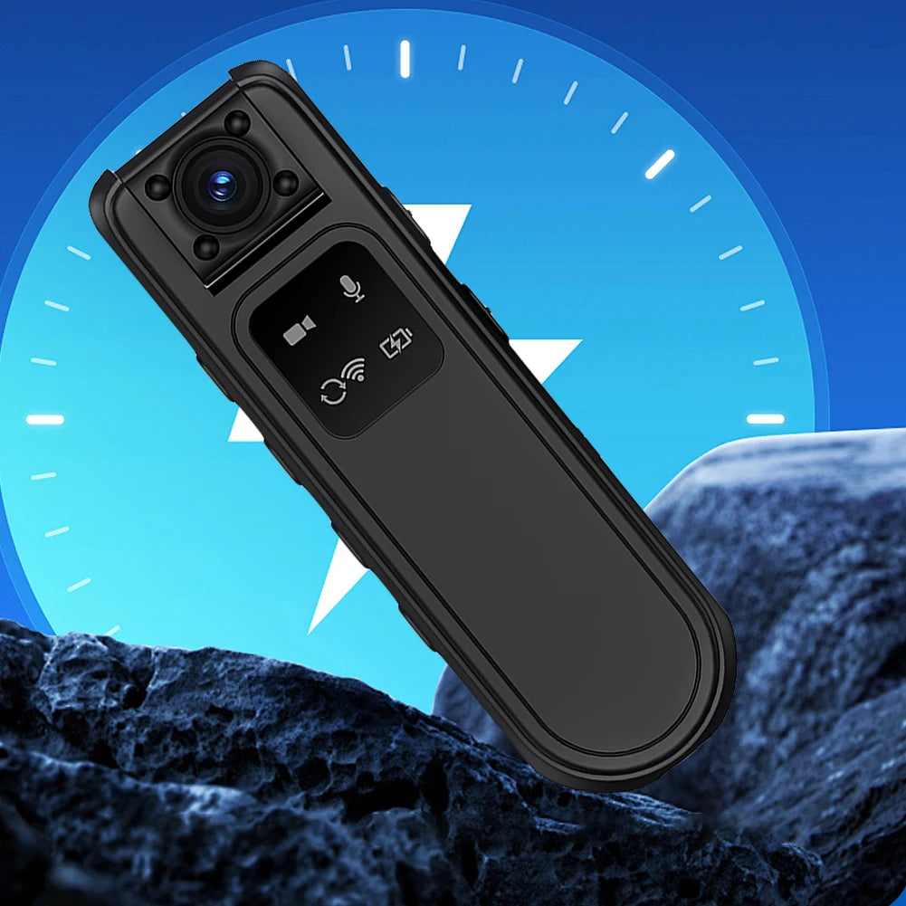 HD 2K Police Body Cam Mini Camera Infrared Night Vision WiFi Motorcycle Bike Car DVR with 180 Rotatable Lens Small Body Worn Cam