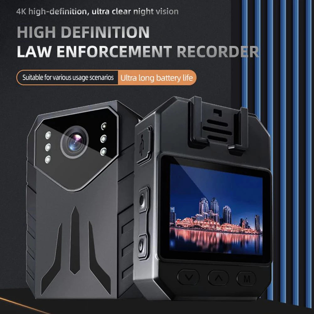 4K HD 1080P Mini Digital Camera Night Vision WiFi Camera Waterproof Video Recorder Site Enforcement Recorder for Law Enforcement