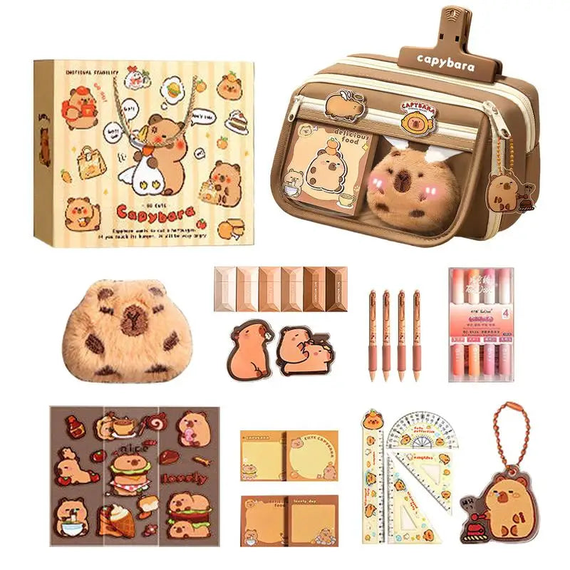 1Pc Large Capacity Pencil Case Flip Cover Stationery Pencil Bag Simple Stationery Storage bag School Office Supplies Stationery