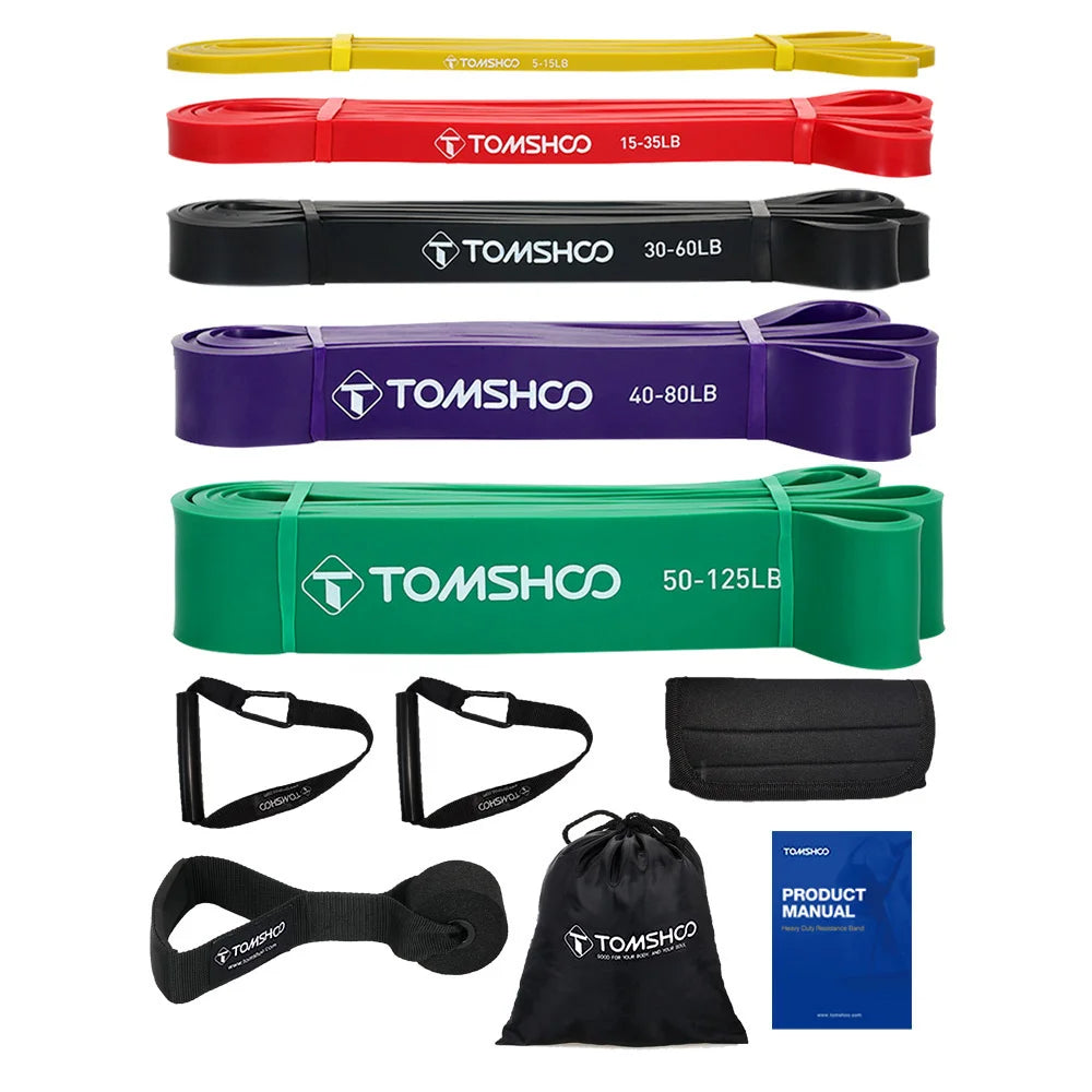 Resistance Powerlifting Bands with Door Anchor Handles