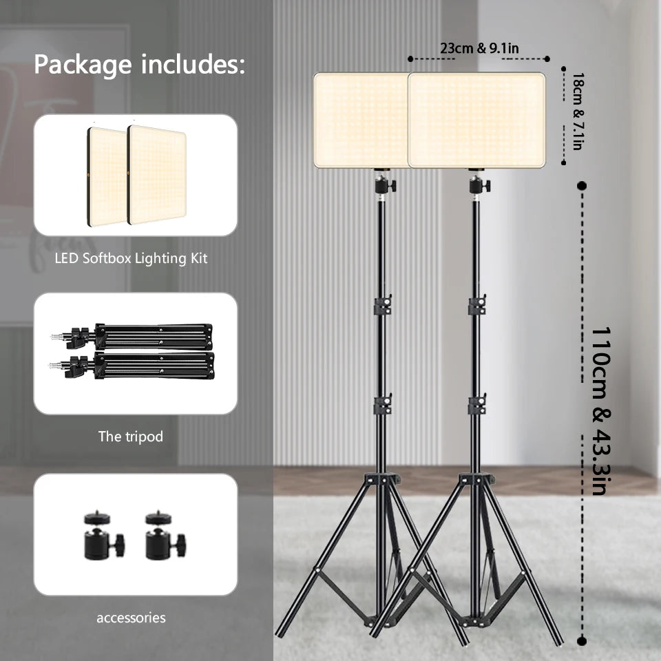 LED Video Lights Conference Photography Lighting Selfie Lamp