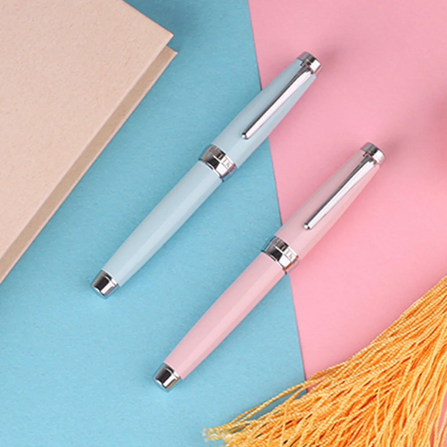 New Moon 3 Metal Fountain Pen molandi Color Korean Students' Writing Practice ink Pens office school supplies exquisite gift pen