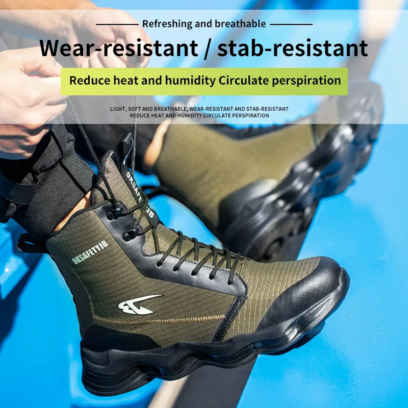 Breathable Safety Shoes Anti Smash and Puncture for Men