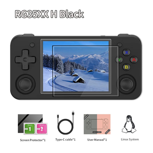 ANBERNIC RG35XX H Handheld Game Console 3.5-inch IPS Screen Linux H700 Retro Video Games Player 3300mAh 64G 5528 Classic Games