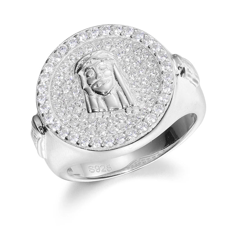 Unisex Baguette Moissanite Cross Rings S925 Jewelry