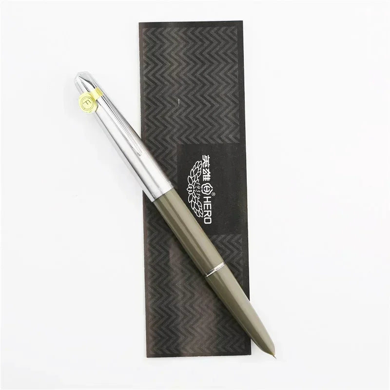 Hero 100 Classic Fountain Pen 14K Gold 0.5mm Nib Authentic Quality Smooth Writing Ink Pen School Office Supplies School Gift Pen