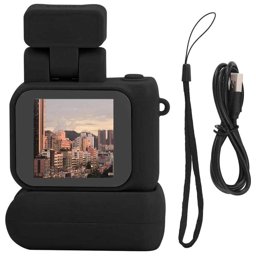 Y4000 Mini Camera with Screen HD 1080p Portable Video Recorder with Flash Light Battery Dock Retro Ultra Student Digital Camera