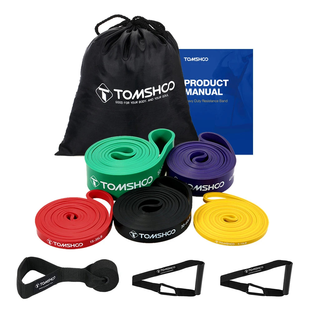 Resistance Powerlifting Bands with Door Anchor Handles