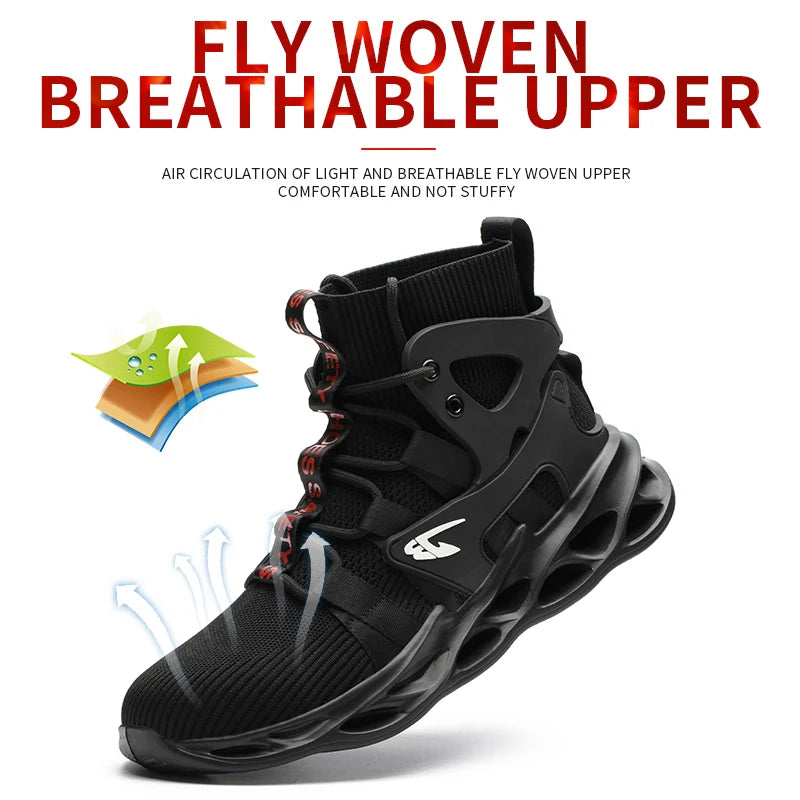 Breathable Anti-Smash And Anti-Puncture Safety Shoes For Men
