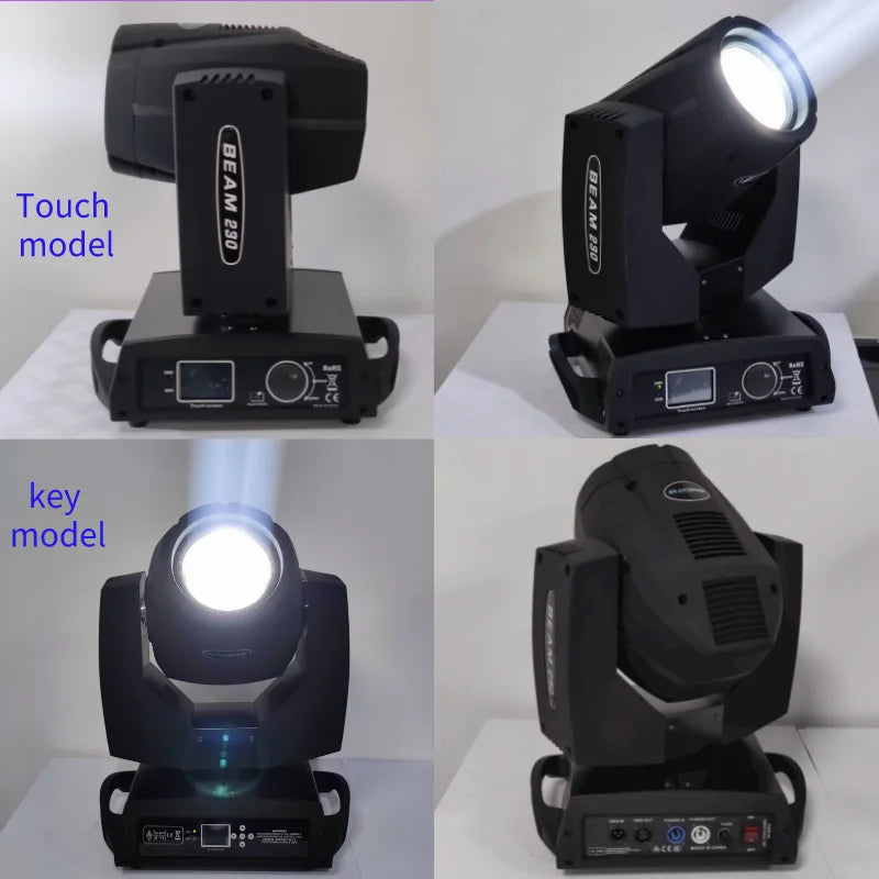 230W 7R Moving Head Light Beam DMX512 Professional Stage Light for DJ Disco Bar Party 24 Prism LED Rainbow Effect Light 