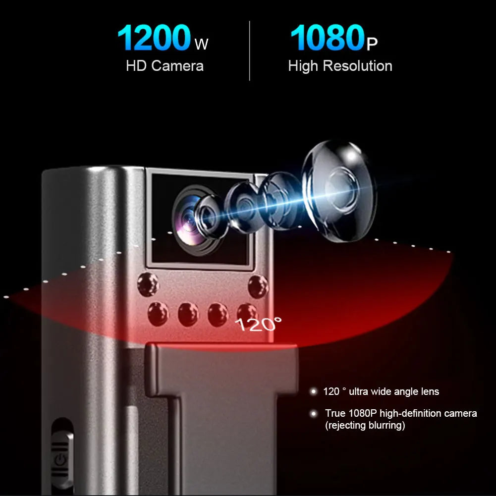 Mini Camera Night Vision Portable Law Enforcement Recorder 1080P HD Mini Body Worn Camera WIFI 800mAh Support TF 128GB Micro USB
