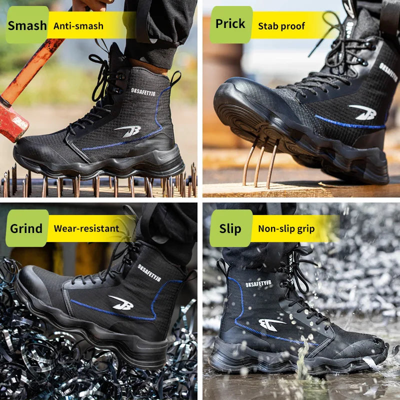 Breathable Safety Shoes Anti Smash and Puncture for Men