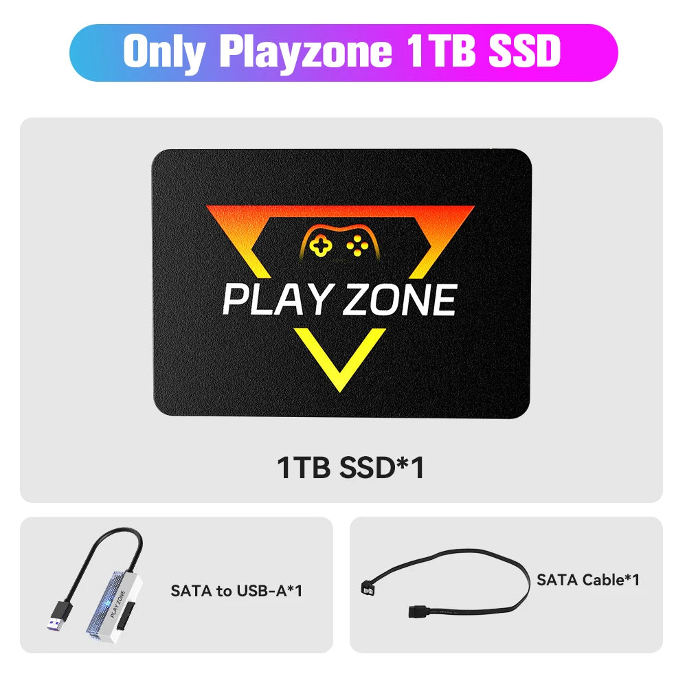 Playzone 1TB SSD Game Consoles For PS5 PS4 Xbox Switch