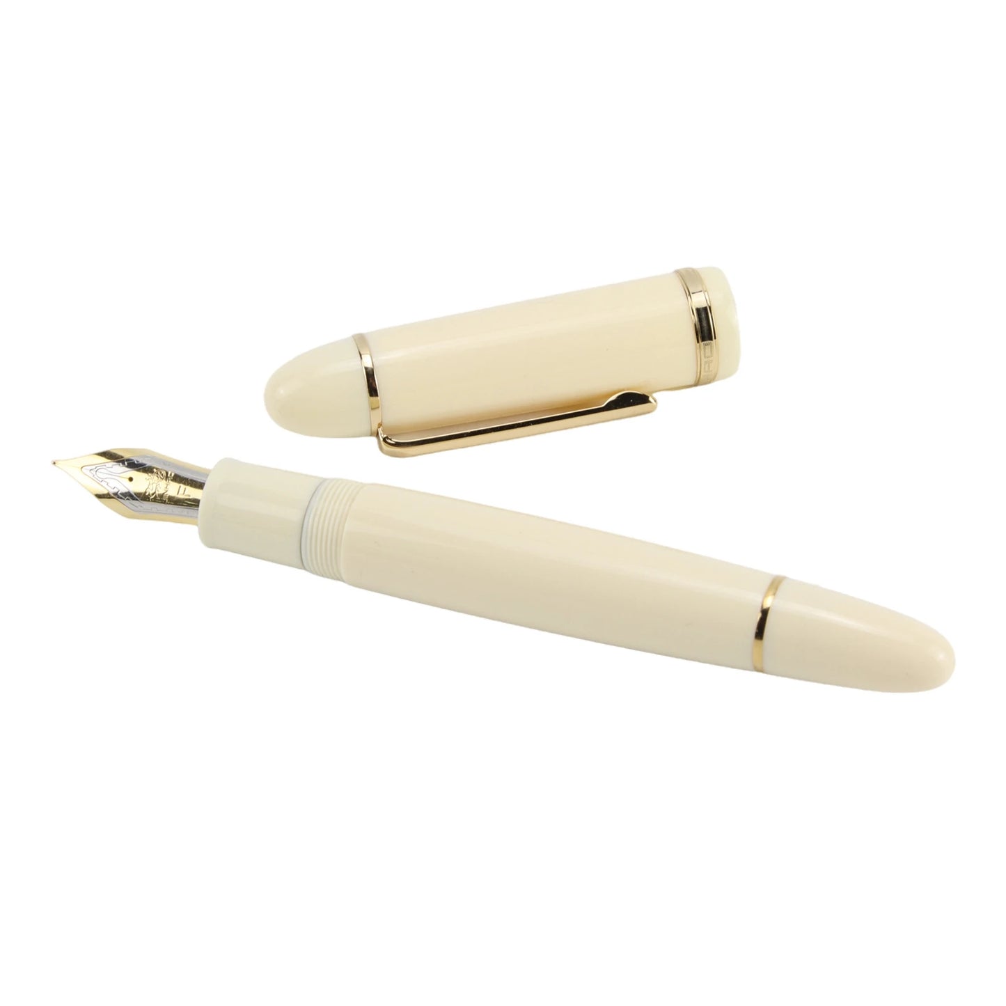 New JinHao X159 Acrylic Fountain Pen green gold Metal Clip Extended Fine Nib F 0.5mm school office supplies writing gifts pens