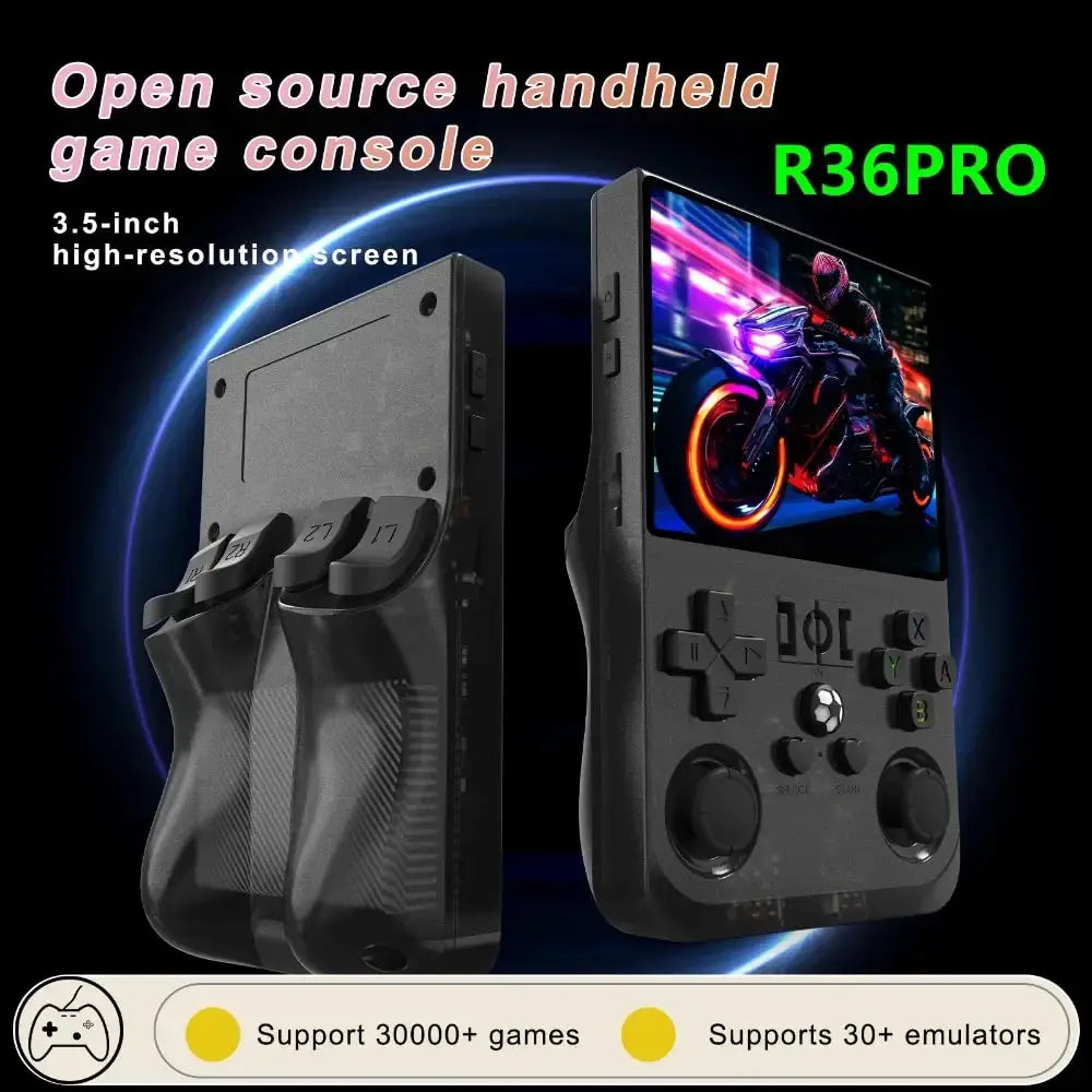 R36S RPO Retro 128G Handheld Game Console Linux System 3.5 Inch IPS Screen Portable Pocket Video Player 64GB 128GB Games