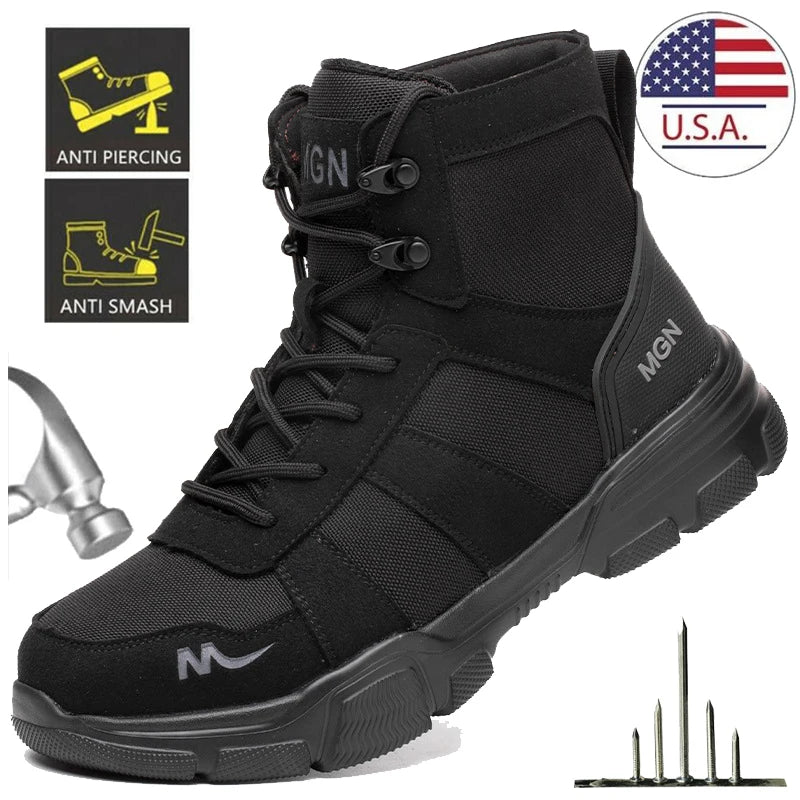 Durable Safety Boots Steel Toe Shoes For Men And Women
