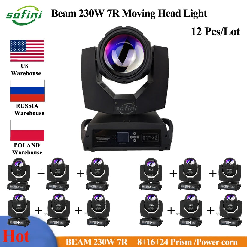 Beam 230 7R Moving Head Beam Sharpy 7R 230W Lyre Beam Light  For DJ Disco Stage Beam light Nightclub Parties Show Flightcase