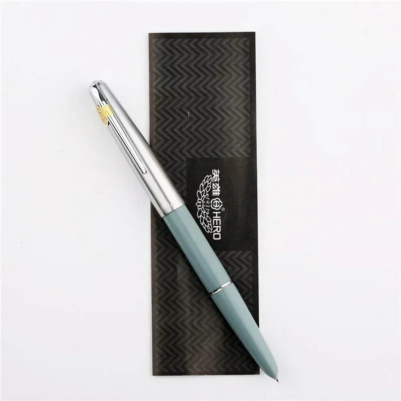Hero 100 Classic Fountain Pen 14K Gold 0.5mm Nib Authentic Quality Smooth Writing Ink Pen School Office Supplies School Gift Pen
