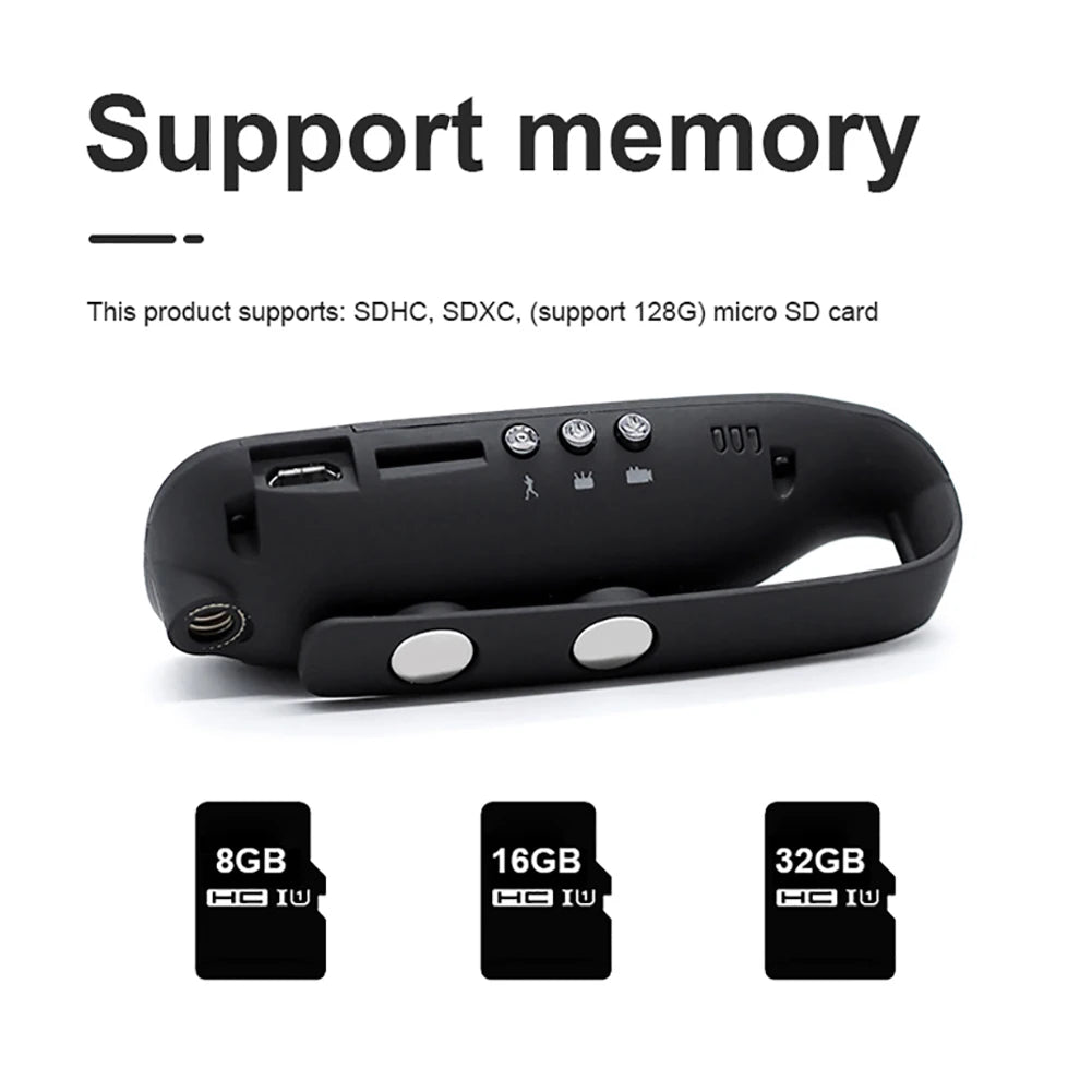 Mini Camera Video Audio Recording Police Body Camera Motion Activate Portable Law Enforcement Recorder Loop Recording High Speed