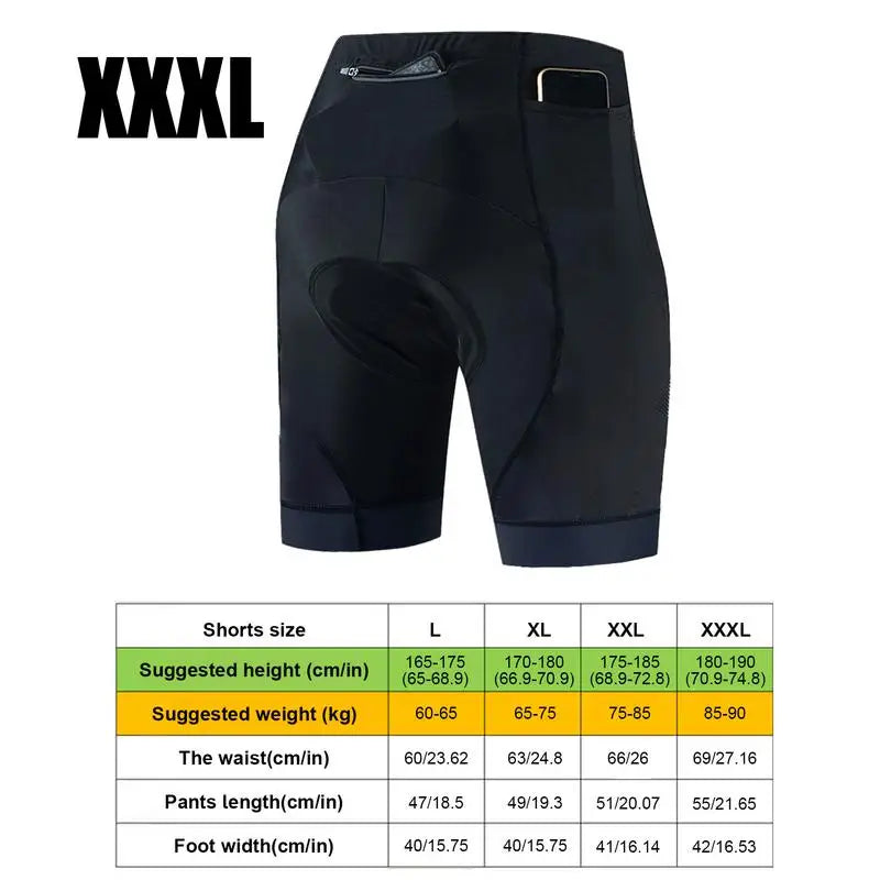 Cycling Shorts For Men Biking Clothes With 3 Pockets Cycling Tights Breathable Pants For Cycling Motorcycle Driving Horse Riding