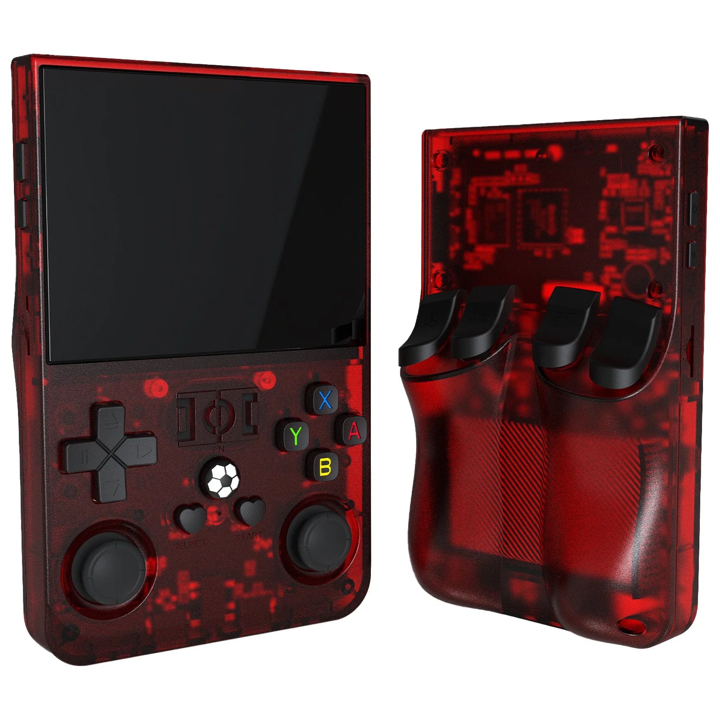 R36S RPO Retro 128G Handheld Game Console Linux System 3.5 Inch IPS Screen Portable Pocket Video Player 64GB 128GB Games
