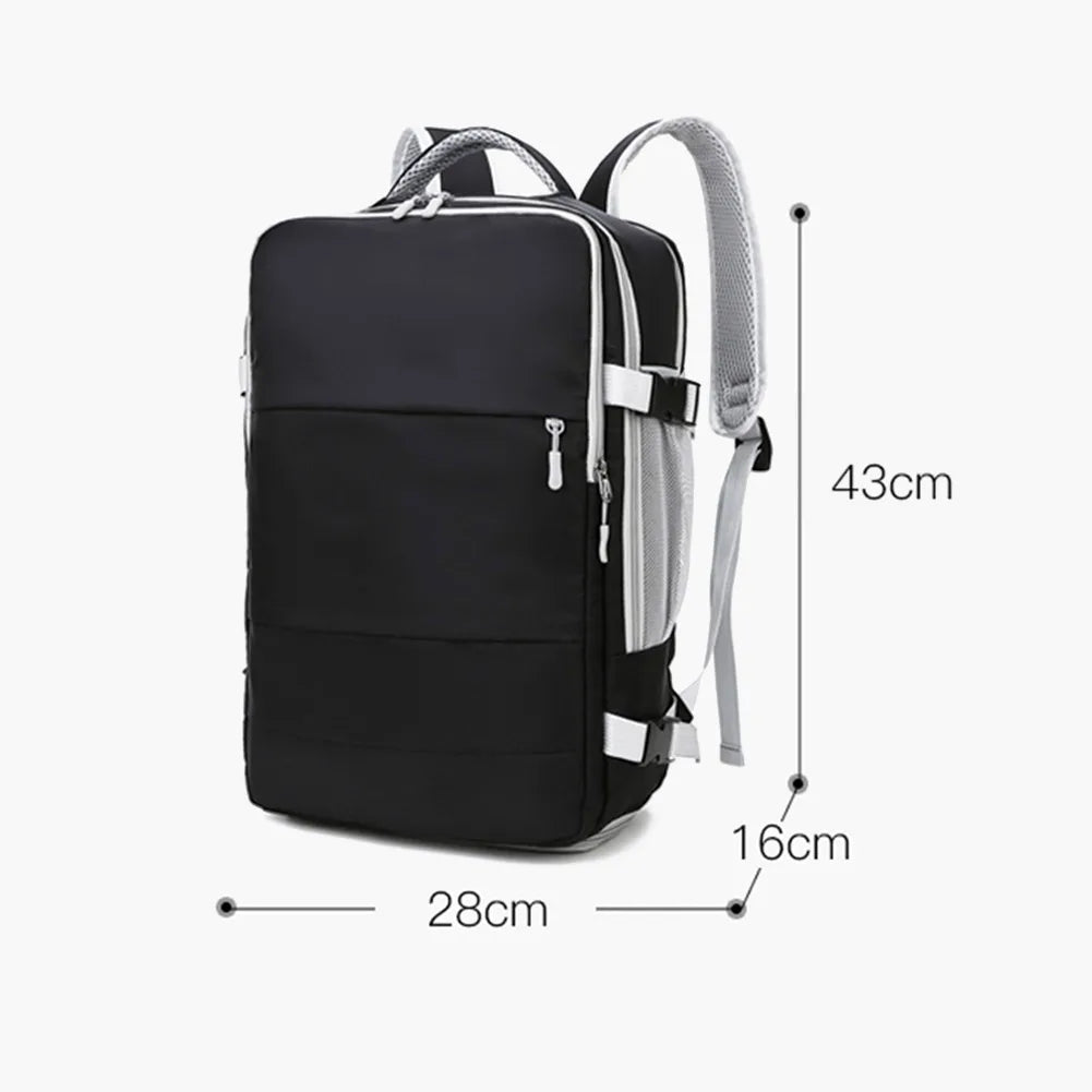 Women Travel Backpack Waterproof Anti-Theft Casual Daypack Bag Luggage Strap USB Charging Port Backpacks Laptop School Bags