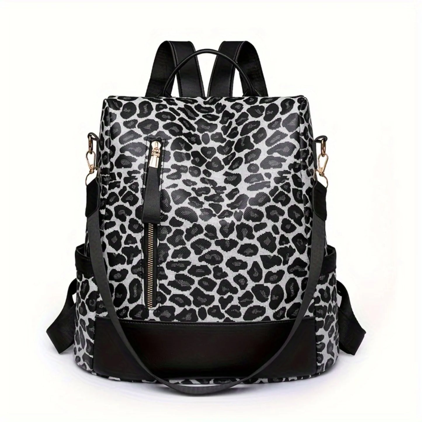 Leopard Print Anti-theft Travel Backpack Purse for School Work Travel