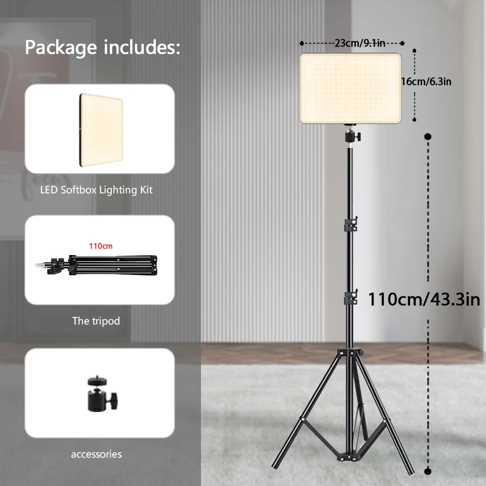 LED Video Lights Conference Photography Lighting Selfie Lamp